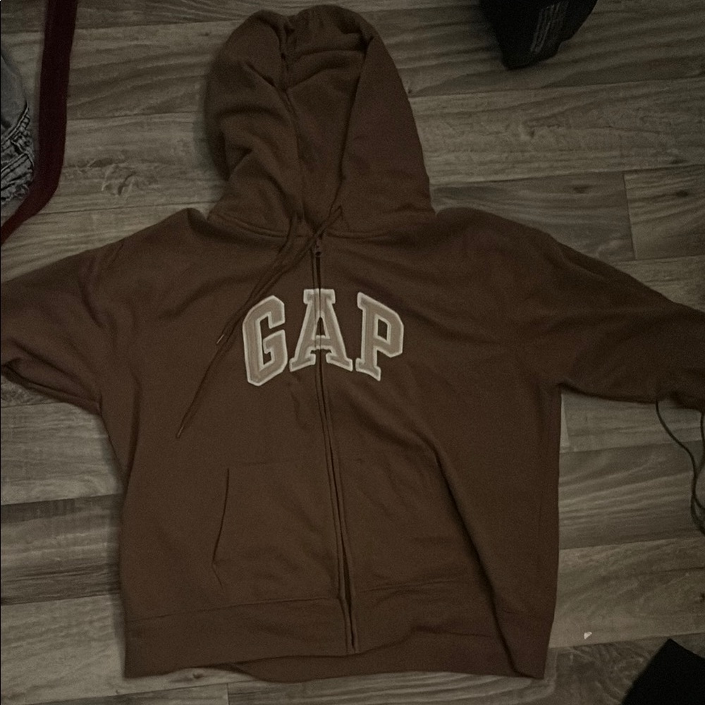 GAP Chocolate Brown Zip-Up Hoodie